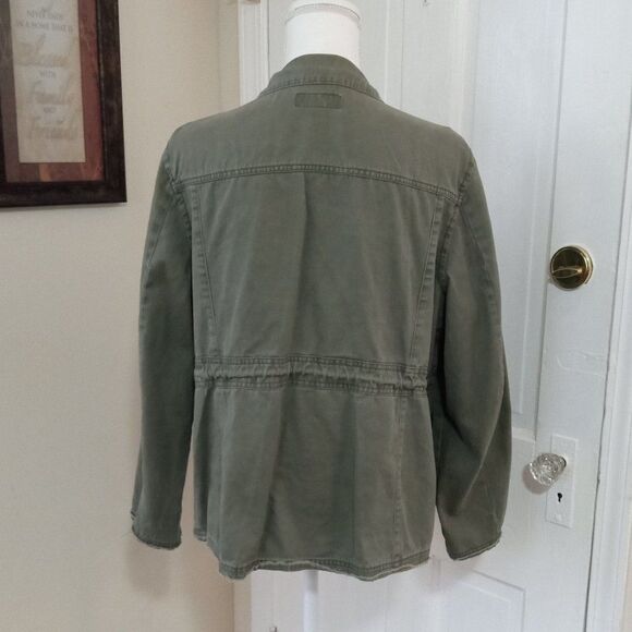 Women's 4 Pocket, Snap, Zip, Drawstring Military Style Jacket (Size L) - Picture 2 of 9